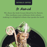 Catholic Coffee St. Patrick | Irish Cream Flavored Medium Roast Whole Bean Coffee – Semi-Sweet Chocolate Notes | 12oz Bag – Catholic Gift with a Taste of Ireland (Pack of 2)