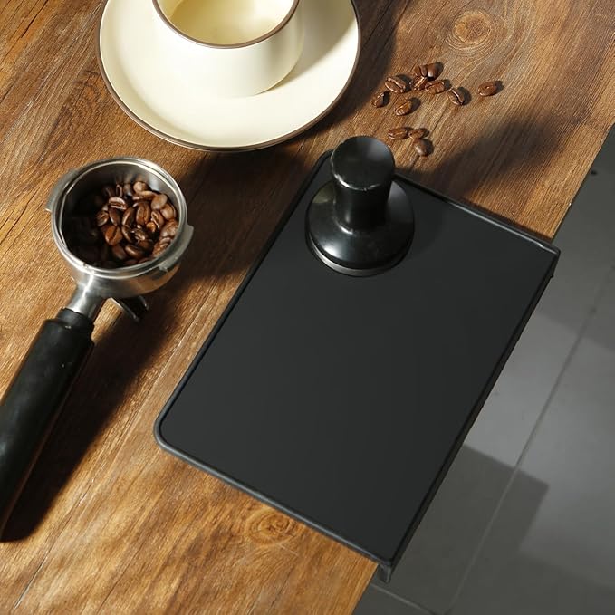 Espresso Tamping Mat – Emptycolor Coffee Tamper Mat for Espresso Machine, Food Grade Silicone Tamp Mat, Heat Resistant, Waterproof Espresso Rubber Mat for Portafilter Station