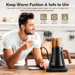 Load image into Gallery viewer, ECORELAX Gooseneck Electric Kettle, ±1℉ Temperature Control Pour Over Kettle for Coffee, Tea &amp; Water, Stainless Steel 1200 W Keep Warm OLED Display 1 L (Black)