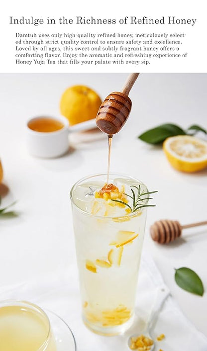 Damtuh Korean Honey Citron Tea 1.7lb (27.16 fl oz) – Traditional Yuzu Yuja Marmalade Preserve, Authentic Korean Fruit Honey Tea