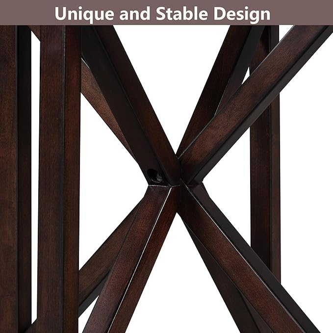 Round End Table Living Room Sofa Side Table Modern Simple Transparent Tempered Glass Top and Wood Base, Accent End Table, Cherry