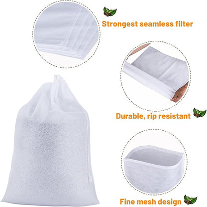 50 Pack Cold Brew Coffee Filters, 20" X 20" Commercial Cold Brew Filters, Filter Bag for Brew Up To 5 LBS Coffee, Fits 5 Gallon Buckets