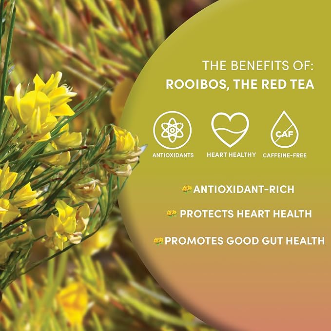 Worldwide Botanicals Organic Red Rooibos Tea – 8oz - 100% South African Aspalathus linearis – Loose Leaf, Cut and Sifted - Resealable Bag for Freshness