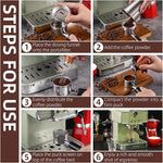 Load image into Gallery viewer, 53.5mm Espresso Accessories Kit,Spring Loaded Calibrated Espresso Tamper,Wdt Tool Espresso &amp; Dosing Funnel Set,Coffee Tamper Espresso Machine Accessories For 53.5 mm Portafilter Barista Tools