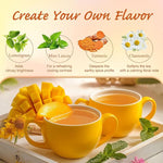 Load image into Gallery viewer, WT WEETEE Mango Ginger Tea Bags, 2g x 100 Counts, Flavored Ginger Herbal Tea Includes Cardamom, Fennel, Cinnamon, Rooibos, Licorice &amp; More, Natural Caffeine-free