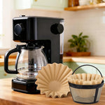 Load image into Gallery viewer, Segarty 150 Pack 1-4 Cup Unbleached Coffee Filters Disposable, 7.2in Natural Paper-made Brown Basket Coffee Filters Bar Accessories for Pour Over Maker Coffee Brewer Dripper Machine for Home Cafeteria