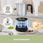 Load image into Gallery viewer, Gevi Hot Chocolate Maker with 5 in 1 Milk Frother and Steamer, Professional Milk Steamer, 17 oz/3.5 oz, Stainless Steel, Hot and Cold Milk Frother for Latte, Macchiato, Cappuccino and Hot Chocolate