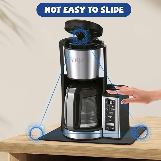 Sliding Pad for Ninja Drip Coffee Maker (13.77"×9.8")- Smooth Glide with Anti-Slip Base - Perfect Accessories Fit for Ninja 12 Cup Programmable Coffee Maker