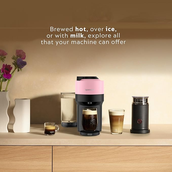 Nespresso Vertuo Pop+ Coffee and Espresso Maker by De'Longhi, Candy Pink