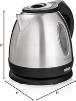 Load image into Gallery viewer, Mixpresso 1.2L Stainless Steel Small Electric Kettle, Cordless 1500w Fast Boiling Pot, Portable Hot Water Electric Tea Kettle With Boil Dry Protection &amp; Auto Shut-Off