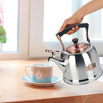 Load image into Gallery viewer, Tea Kettle Stainless Steel Teapot, Stainless Steel Teakettle for Stove Top with Heat Proof Ergonomic Handle 3.0 Quart