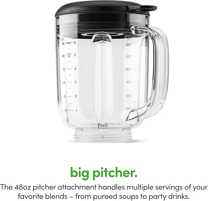 magic bullet Combo Blender, 48oz Pitcher, Blending Cup, Simple Speed Dial – MBF50200AK