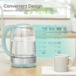 Load image into Gallery viewer, Cosori Electric Kettle, No Plastic Filter &amp; Spout, Tea Kettle &amp; Hot Water Boiler For Coffee &amp; Tea, Water Heater &amp; Teapot, Automatic Shut Off, Borosilicate glass, Green, 1.7L/1500W