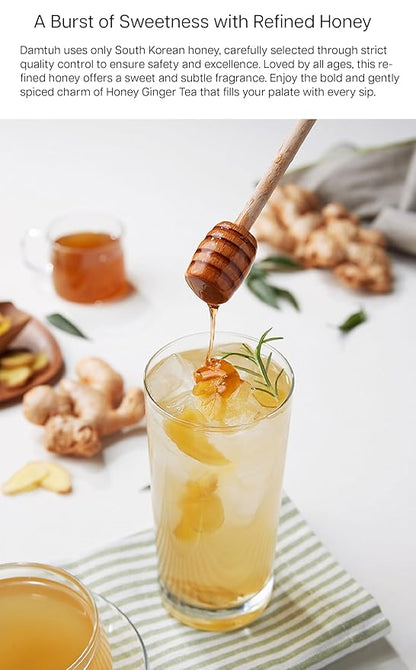 Damtuh Korean Honey Ginger Tea 2.2lb (35.3 fl oz) – Traditional Fruit Honey Tea, Authentic Korean Ginger Marmalade Preserve