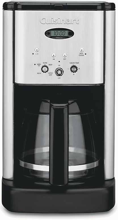 Cuisinart DCC-1200P1 Brew Central 12-Cup Programmable Coffeemaker Coffee Maker, Carafe, Brushed Chrome
