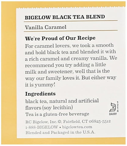 Bigelow Vanilla Caramel Black Tea (20 Teabags)