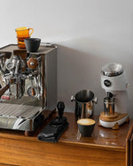 Load image into Gallery viewer, Normcore 58.5mm Coffee Tamper V4 - Spring-loaded Tamper with 15lb / 25lb / 30lbs Replacement Springs - Anodized Aluminum Handle and Stand - Stainless Steel Flat Base