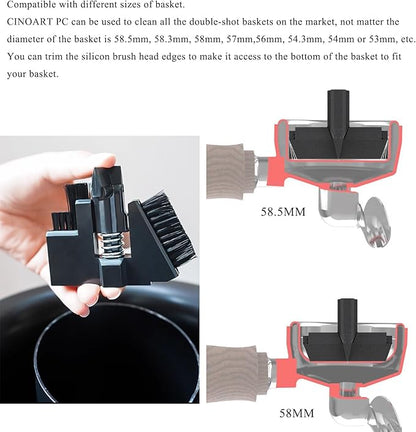 Automatic coffee grounds cleaning machine Coffee Grounds Handle Cleaner No Rag Wash Lazy Electric Home Commercial