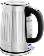 Load image into Gallery viewer, OVENTE Electric Kettle, 1.7L Stainless Steel Fast Boiling Water Heater with 1750W Power, BPA Free &amp; Cordless Body, Auto Shut-Off, Boil-Dry Protection, Indicator Light &amp; Removable Filter, Silver KS711S
