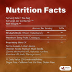 Load image into Gallery viewer, FreshDrinkUS, Premium Colon Cleanse Tea – 60 Tea Bags – Rhubarb Root &amp; Hawthorn Berry with Senna, Lotus Leaf, Valerian Root &amp; Psyllium Husk – Herbal Blend, Caffeine-Free. Vegan