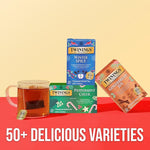 Load image into Gallery viewer, Twinings Peppermint Cheer Herbal Tea Individually Wrapped Bags, 20 Count (Pack of 2), Peppermint &amp; Vanilla, Naturally Caffeine-Free, Enjoy Hot or Iced, 20 Teabags