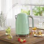 Load image into Gallery viewer, Electric Tea Kettle, 1500W /1.7 L Hot Water Kettle Electric, Retro Electric Kettle, Auto Shut-Off &amp; Boil-Dry Protection, BPA Free, Stainless Steel Electric Teapot