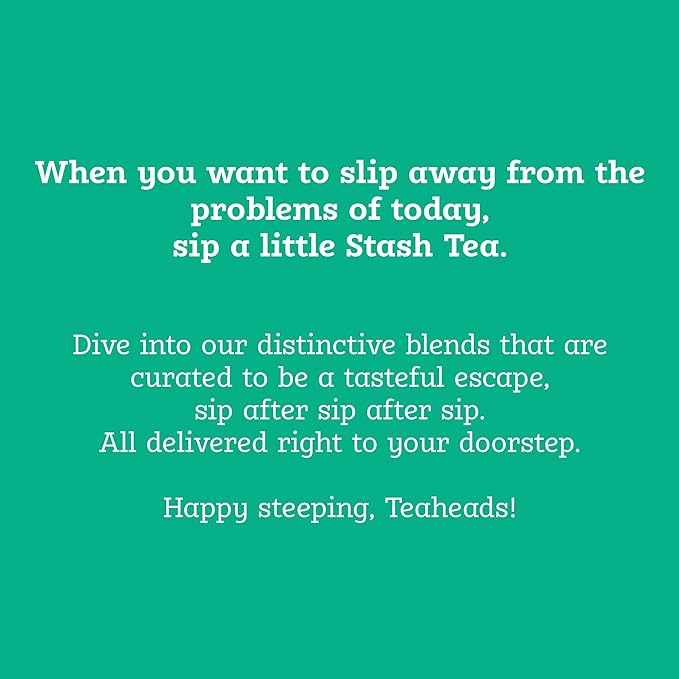 Stash Tea Peach Black Tea, Box of 100 Tea Bags (Packaging May Vary)