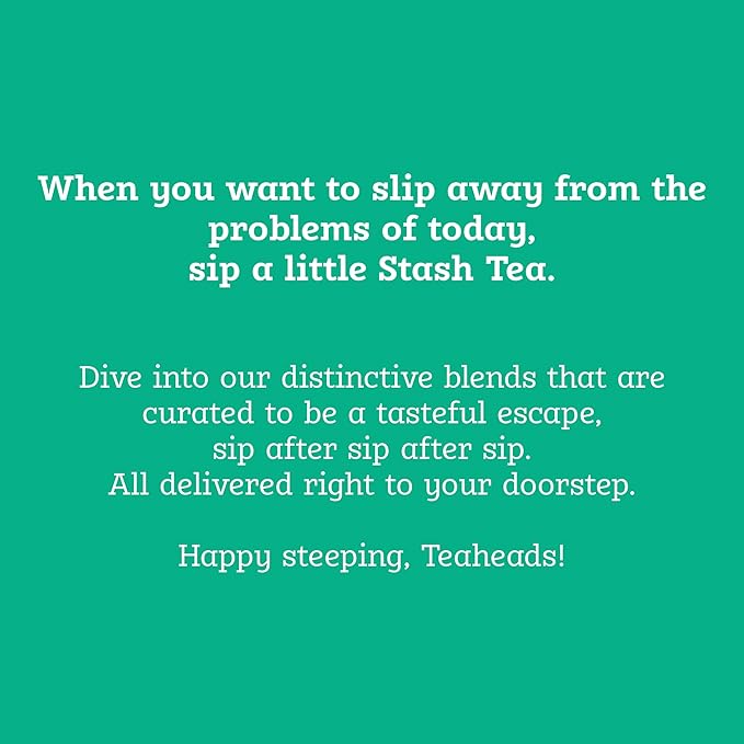 Stash Tea Earl Grey Black Tea, Box of 100 Tea Bags (Packaging May Vary)