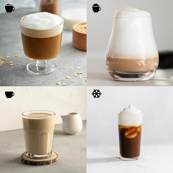 Kenmore Automatic Milk Frother & Steamer - Hot & Cold Foam Maker Electric Warmer Coffee, Latte, Cappuccino, Macchiato, Hot Chocolate Maker 16 oz (500mL) Capacity, Stainless Steel