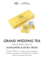 Load image into Gallery viewer, TWG Tea | Grand Wedding Tea | Black Tea | Sunflowers and Exotic Fruits | 15 Hand Sewn Cotton Tea Bags | Gift Set