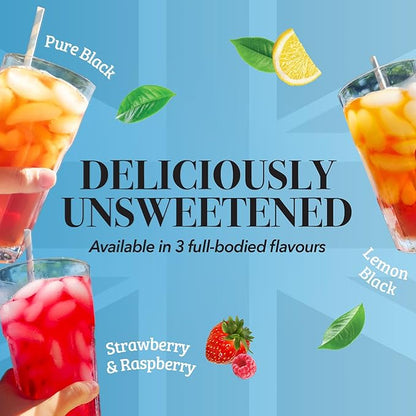 Twinings Strawberry & Raspberry Herbal Iced Tea, 72 Oversized Tea Bags, Makes 18 Pitchers or 144 Servings, Unsweetened, Naturally Caffeine-Free, 72 Count (Pack of 1)