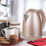 Load image into Gallery viewer, COOK WITH COLOR Electric Kettle - Rapid Boil, Sleek Design, and Safety Features - Great for Quick and Easy, Stainless Steel Blush, 1.7 Liters