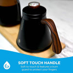 Load image into Gallery viewer, GROSCHE - Marrakesh Gooseneck Kettle Stovetop - Stainless Steel Pour Over Coffee Kettle Stovetop - Tea Kettle - Stovetop Gooseneck Kettle - Coffee &amp; Tea Kettle - Home Essentials, Black (34 fl. oz)