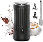 Load image into Gallery viewer, Milk Frother, Upgraded 4-in-1 Milk Frother and Steamer, Hot and Cold Foam Maker and Milk Warmer with Temperature Control &amp; Auto Shut-Off, Frother for Coffee, Latte, Cappuccino, Matcha(Black)