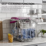 Load image into Gallery viewer, Kismile Ice Makers Countertop with Handle,8 Cubes in 6 Mins,Portable Ice Maker Machine with Self-Cleaning for Home/Office(Purple)