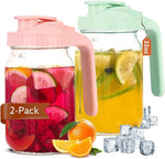 Load image into Gallery viewer, Breast Milk Pitcher, 32 OZ Mason Jar Pitcher with Lid Double Leak Proof,1 Quart Breastmilk Storage Containers for Fridge, Glass Jug for Sun Tea, Juice, Cold Brew Coffee