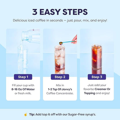 Coffee Concentrate - Cold Brew Coffee, Perfect for Hot or Iced Instant Coffees, Hot Drinks, Cold Brew Concentrate, 35 Servings - French Vanilla