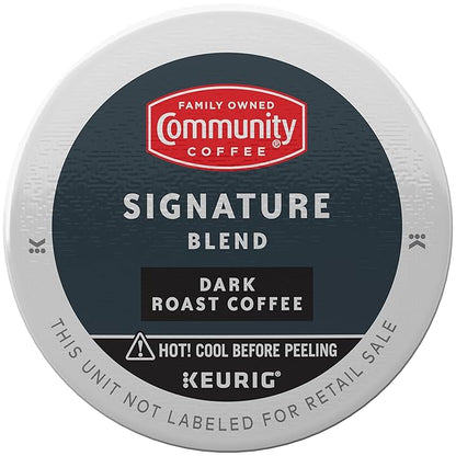Community Coffee Signature Blend Dark Roast Single Serve Keurig K-Cup Pods 32 ct Box