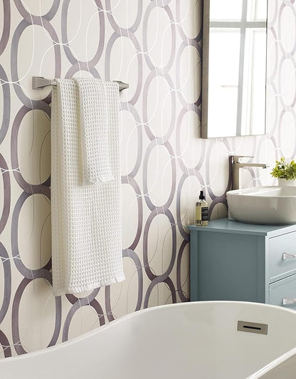 Amerock BH36023G10 | Brushed Nickel Towel Bar | 18 in (457 mm) Towel Rack | Mulholland | Bathroom Towel Holder | Bathroom Hardware | Bath Accessories