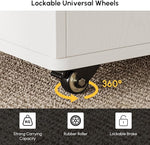 Load image into Gallery viewer, homary White Lift Top Coffee Table with Hidden Storage, 3 in 1 Multi-Function Modern Folding Center Table with 4 Stools and Casters