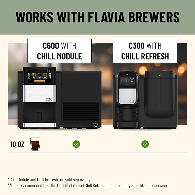 Lavazza Cold Brew Coffee Freshpacks works only with Flavia® Brewers (Case of 80)