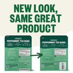 Load image into Gallery viewer, FGO Organic Peppermint Tea, 100 Count, Eco-Conscious Tea Bags, Caffeine Free, Packaging May Vary (Pack of 1)