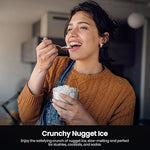 Load image into Gallery viewer, Kismile Nugget Ice Makers Countertop,Portable Ice Machine with Crushed Ice, 35lbs/Day,Self-Cleaning,One-Click Operation for Home Use(Silver)