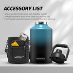 Load image into Gallery viewer, 1.5 Gallon Water Bottle Insulated(Cold for 48 Hrs),BPA Free&amp;Leak Proof,196oz Stainless Steel Water Jug,Big thermos,Large Water Bottle with Handle for Gym,Hiking,Camping&amp;Travel,Lake Blue