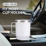 Load image into Gallery viewer, 30 oz Tumbler with Handle and Lid, Stainless Steel Tumblers Double Wall Vacuum Insulated Travel Mug Leak Proof Cup Keep Drinks Cold and Hot White, 1 Pack