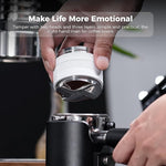 Load image into Gallery viewer, IKAPE Coffee Products, 51mm Coffee Distributor &amp; Hand Tamper, Adjustable Depth Espresso Distributor Fits All 51mm Espresso Portafilter, Compatible with Delonghi Bottomless Portafilter (White)