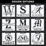 Load image into Gallery viewer, Personalized Shot Glasses Set of 12 Blue Bottom Custom 2 oz Cordial Shot Glass Initial and Name for Gifts, Weddings, Birthdays, Party, Event, Decorations