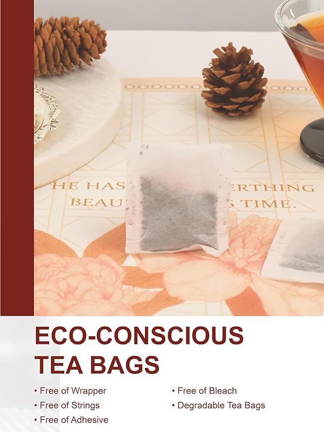 TeeLux Decaf Chocolate Hazelnut Black Tea, Decaffeinated Black Tea Flavored with Natural Chocolate & Hazelnut, Smooth & Full-Bodied, 100 Count