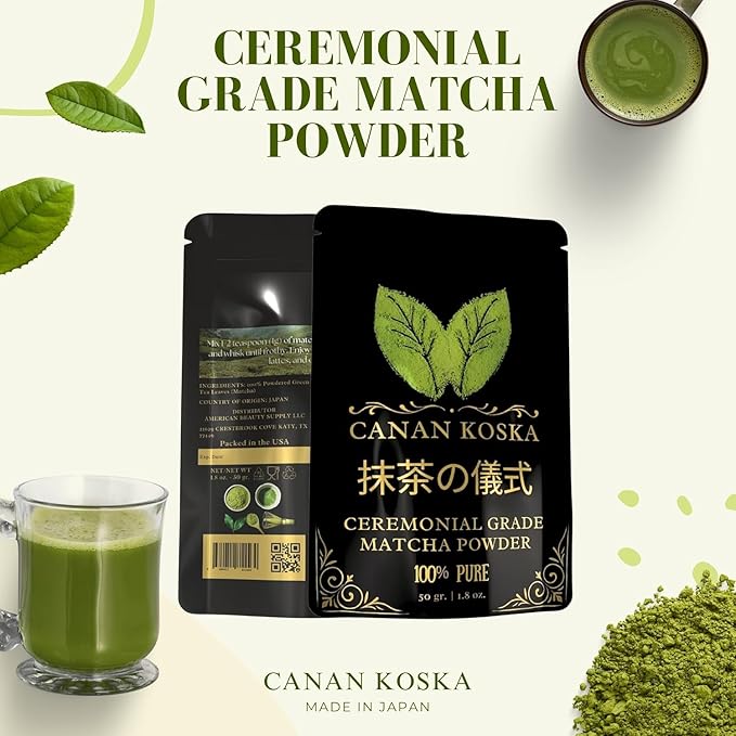 Canan Koska Ceremonial Grade Matcha Powder Series Eco Pack 1oz (30g) (1 Ounce (Pack Of 1))