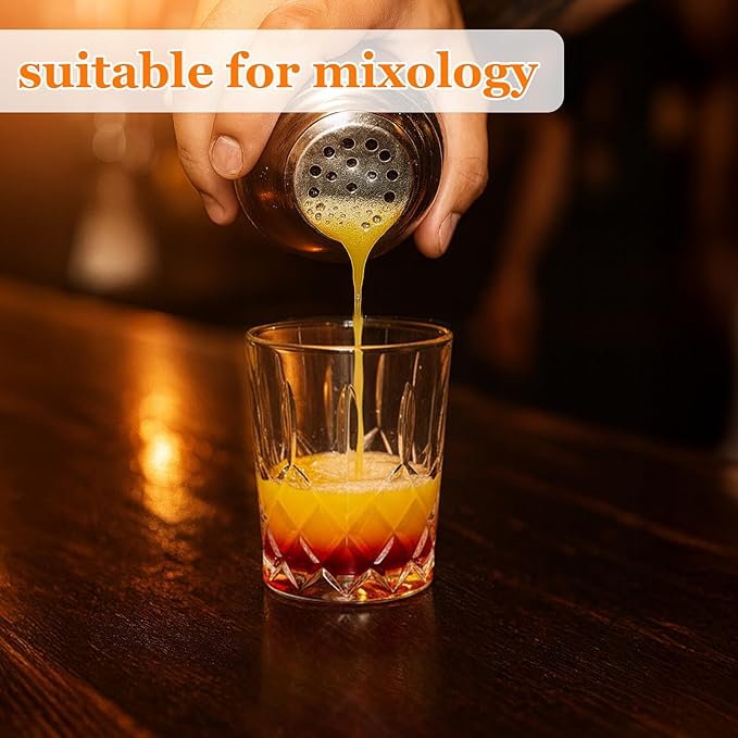 Ruckae 12 Pack 1.5 OZ Shot Glasses Set Crystal Shot Glass Bulk Gradient Colorful Cone Shot Glasses for Vodka Tequila Whiskey Liquor